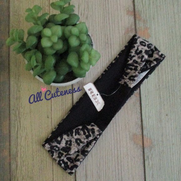 Leopard Print Reversible Headband - Picture 2 of 4